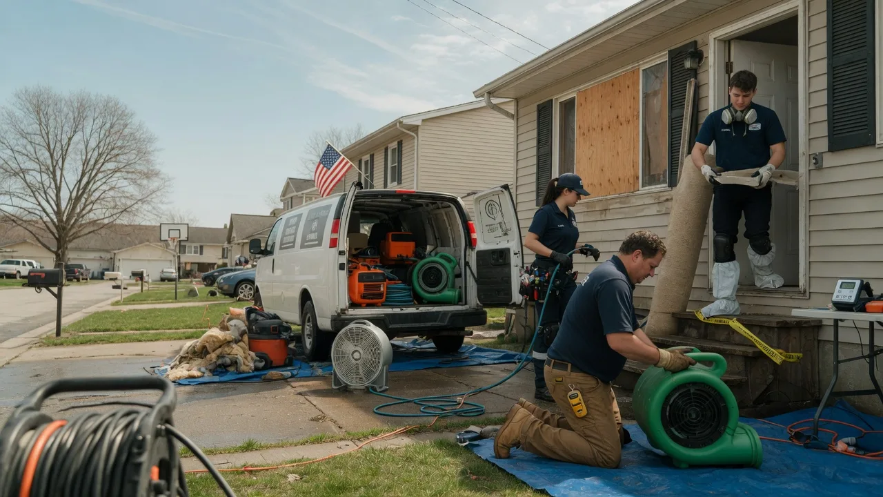 Water Damage Restoration in South Vienna, OH near me